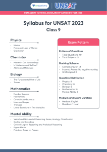 UNSAT+Syllabus