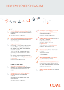 New employee checklist