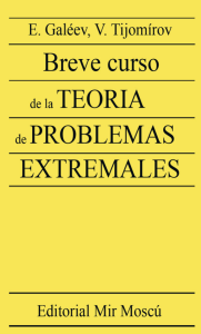 Breve Curso de la Teoría de Problemas Extremales - E. Galéev - V.Tijomírov - MIR