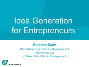 Ideation for Entrepreneurs 2023