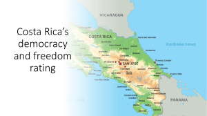 Costa Rica - Democracy rating