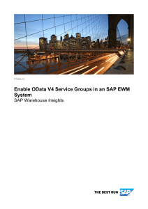 Enable OData V4 Service Groups in an SAP EWM System