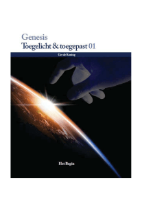 Genesis: Toegelicht & toegepast