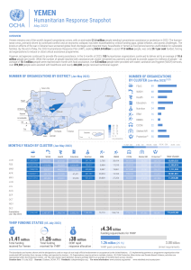 Yemen - Humanitarian Response Snapshot (May 2023) [EN]