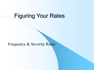 Frequency Severity Rate