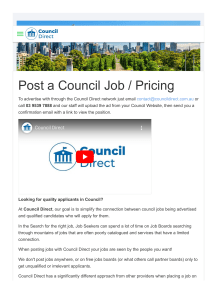 Local Council Jobs