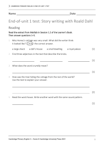 pri eng 2ed tr3 Unit 1 end of unit test ed