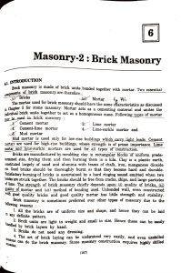 brick masonary