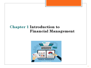 Chap 1 Introduction to financial accounting 