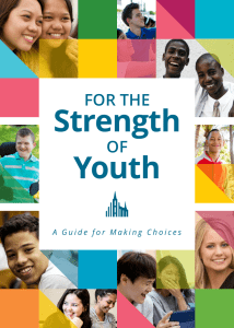 for the strength of youth pamphlet