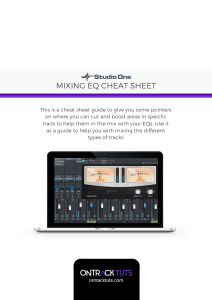 mixing cheat sheet