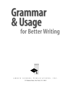 Grammar and Usage for Better Writing (2004)