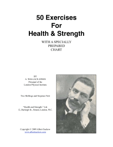50 Exercises for Health and Strength