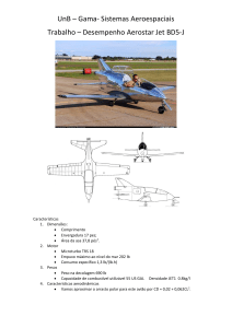 Trabalho – Desempenho Aerostar Jet BD5-J