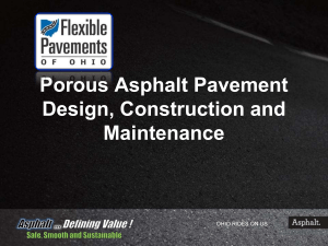 Porous Asphalt Pavements