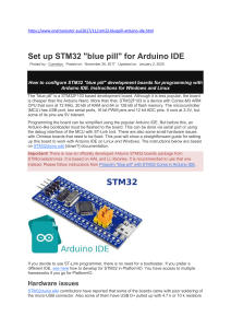 Blue Pill Set up STM32 for Arduino IDE