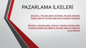 Pazarlama İlkeleri Dersi 1. Grup Sunumu (19Ekim2023)