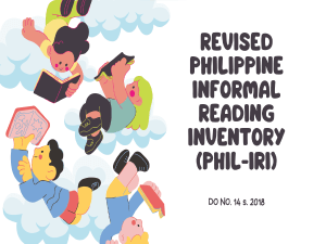 Phil-IRI Guidelines: Reading Assessment