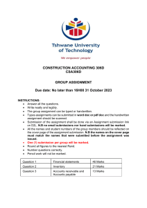 construction accounting III 306D Group Assignment 