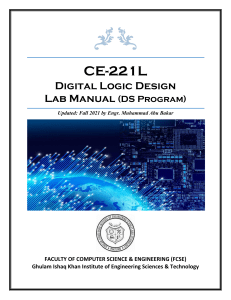 Digital Logic Design Lab Manual (CE-221L)