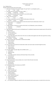 1st Periodic Test - Science 10