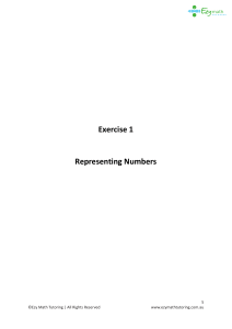 Year 3 - Number - Answers (Ch1)