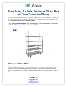 Flower Trolley The Perfect Solution for Efficient Plant and Flower Transport and Display