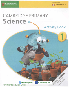 Cambridge Primary Science 1 Activity Book