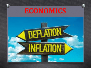 ECONOMICS INFLATION AND DEFLATION