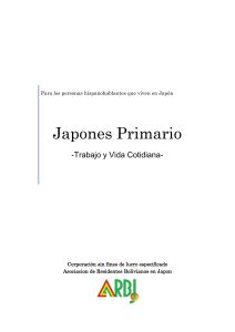 JAPONES PRIMARIO - TRABAJO Y VIDA COTIDIANA