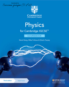 IGCSE Physics 3ed Coursebook
