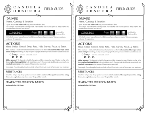 Candela Obscura QSG Field Guide