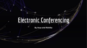 ICT Electroning conferencing
