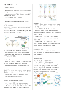 분자생물학 정리