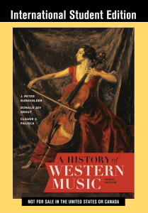 Burkholder, J. Peter  Grout, Donald Jay  Palisca, Claude V - A History of Western Music  Tenth International Student Edition-W.W