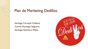 Plan de marketing empresa DEDILLOS