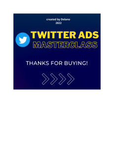 Twitter Ads Masterclass