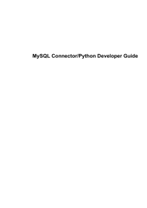 mysql connector guide