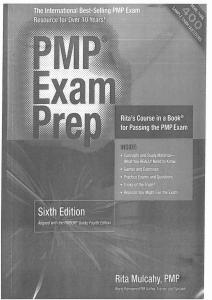 PMP Exam Prep, Sixth Edition-Rita s Course in a Book for Passing the PMP Exam.ISBN 1932735186