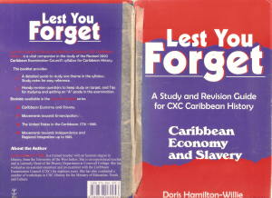 LYF Caribbean Economy and Slavery
