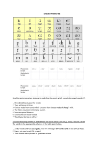 ENGLISH PHONETICS