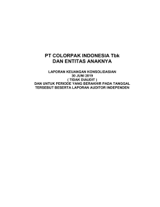 2Q 2019 CLPI Colorpak+Indonesia+Tbk