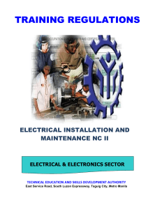 TR-Electrical Installation and Maintenance NC II