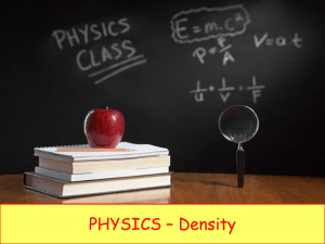 Physics 4 - Density (1)
