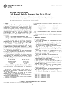 ASTM A325M: High-Strength Bolts for Structural Steel Joints