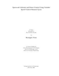 Spacecraft Attitude and Power Control Using Variable Speed Control Moment Gyros