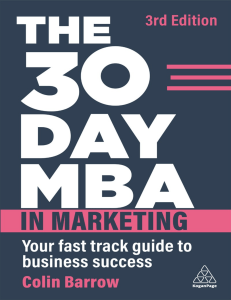 The 30 DAY MBA in Marketing
