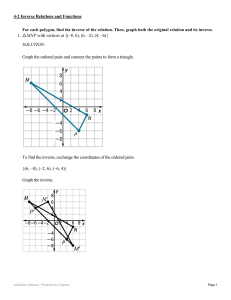 4 2 Inverse Relations and Functions