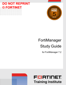FortiManager 7.2 Study Guide-Online