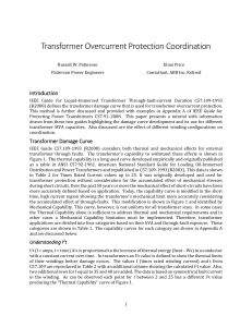 Transformer Overcurrent Protection